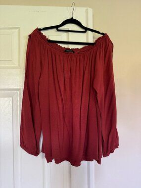 Sanctuary Off the Shoulder Split Sleeve Top